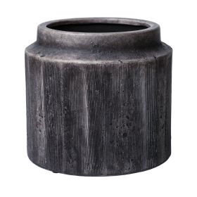 Pottery 8" Alexander Ceramic Planter, Brown