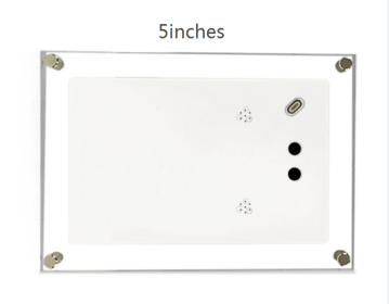 5inches Acrylic Digital Photo Video Frame Battery LCD Touch Screen New (Electrical outlet: US, Playback method: Vertical play)